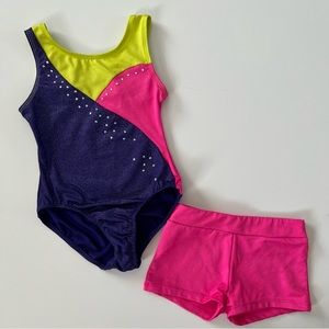 Girls Freestyle Gymnastics 2-Piece Set